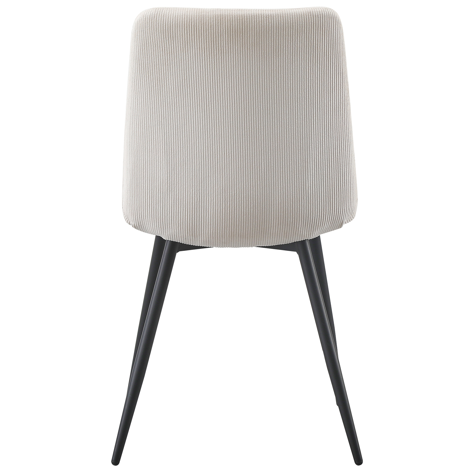 Polsterstuhl - beige-schwarz - Cord