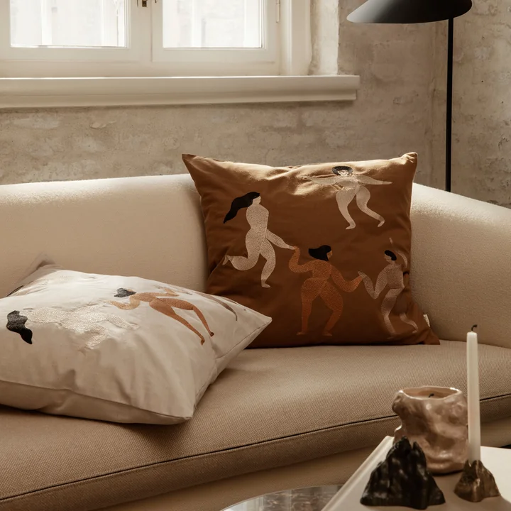 Ferm Living - Free Kissen, 50 x 50 cm, sugar kelp