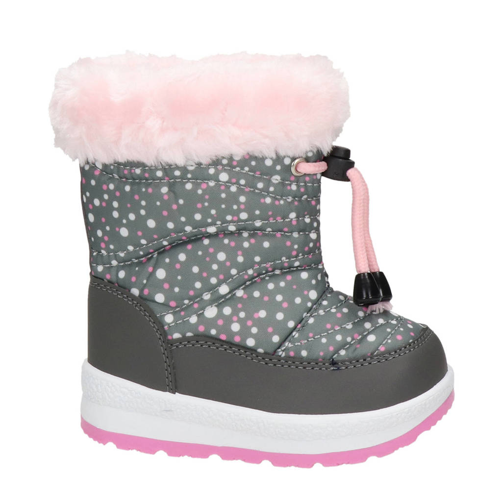 Snow Fun snowboots roze/grijs