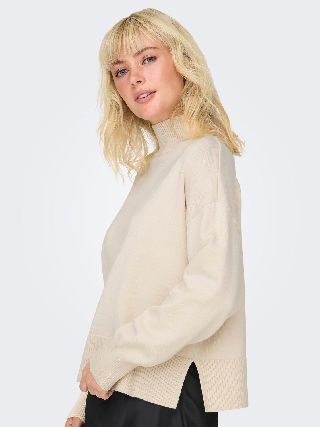 ONLBARI Strickpullover Whitecap Gray
