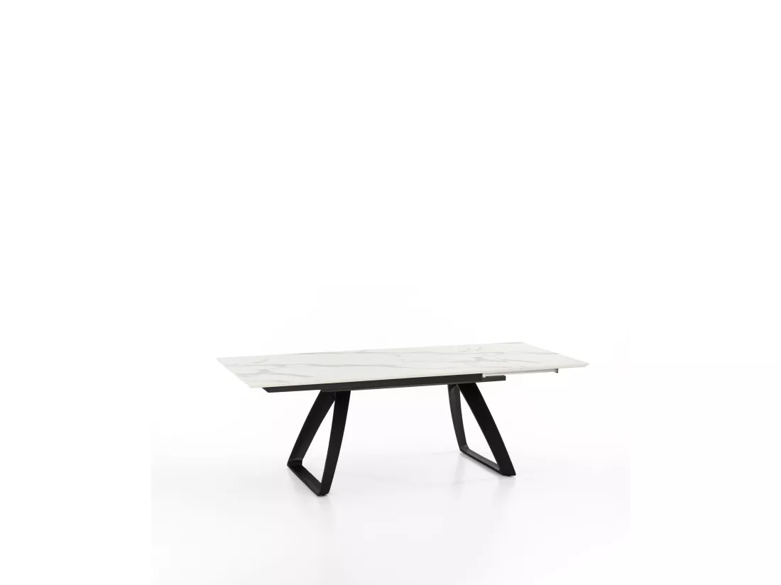 Barret Table Extensible (170/270 x 90 cm) en HPL sur MDF Noir