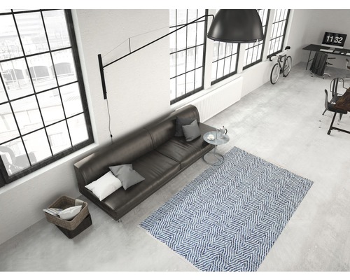 Fleckerlrug Venus 510 blauw 160x230 cm