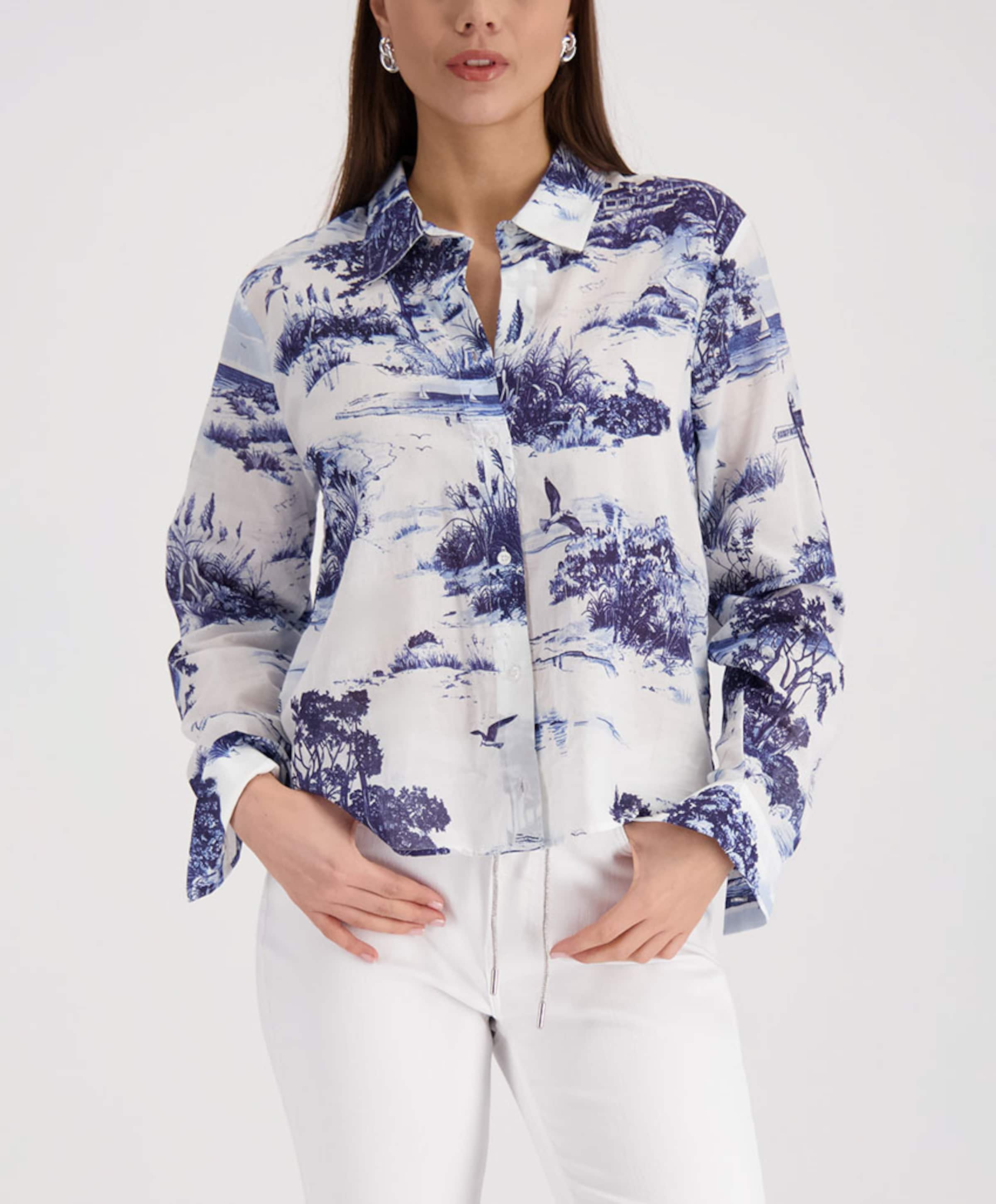 Monari Dames blouse blauw