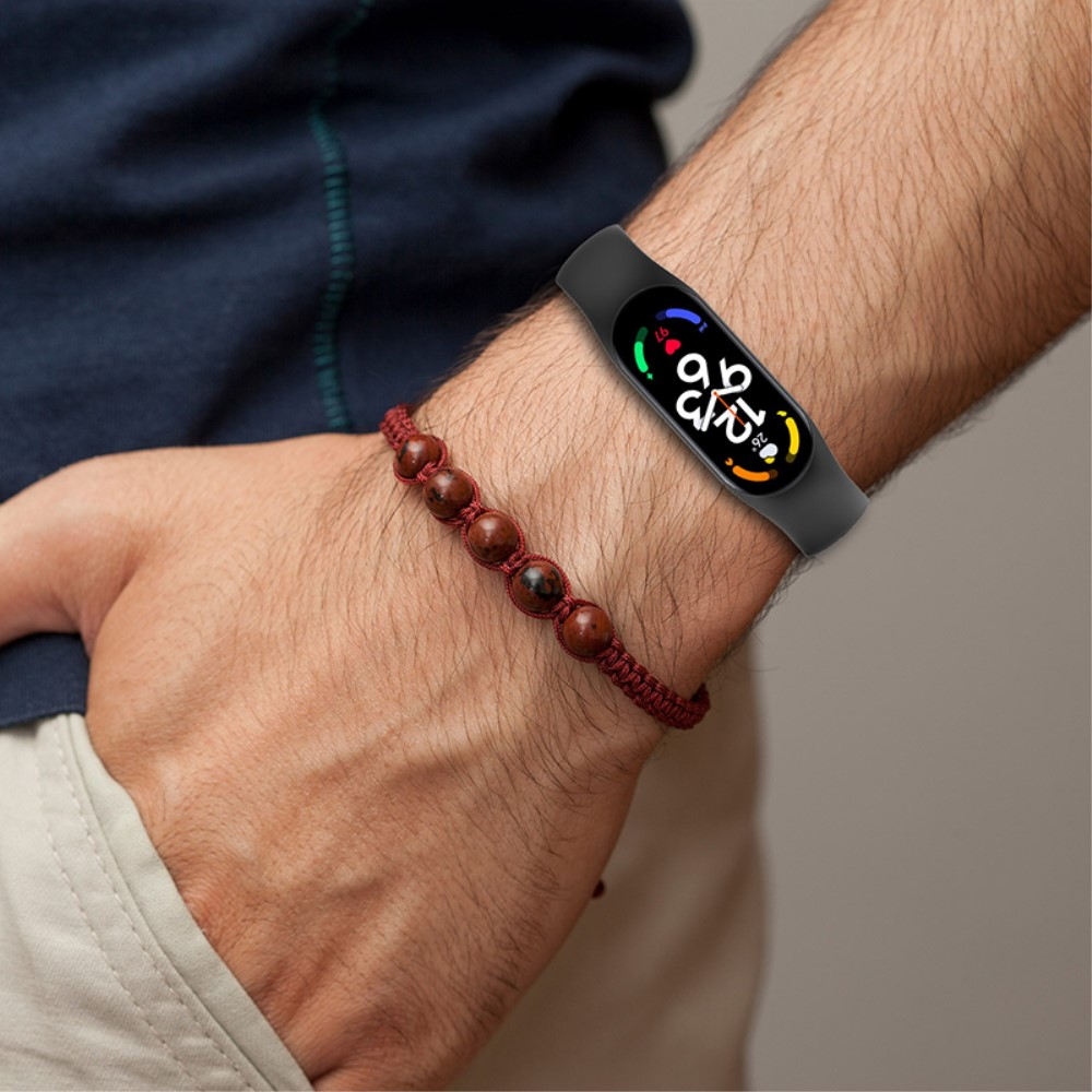 Xiaomi Mi Band 7 / 6 / 5 Ersatz Silikon Armband (Gelenkumfang: 150-200mm) - Schwarz