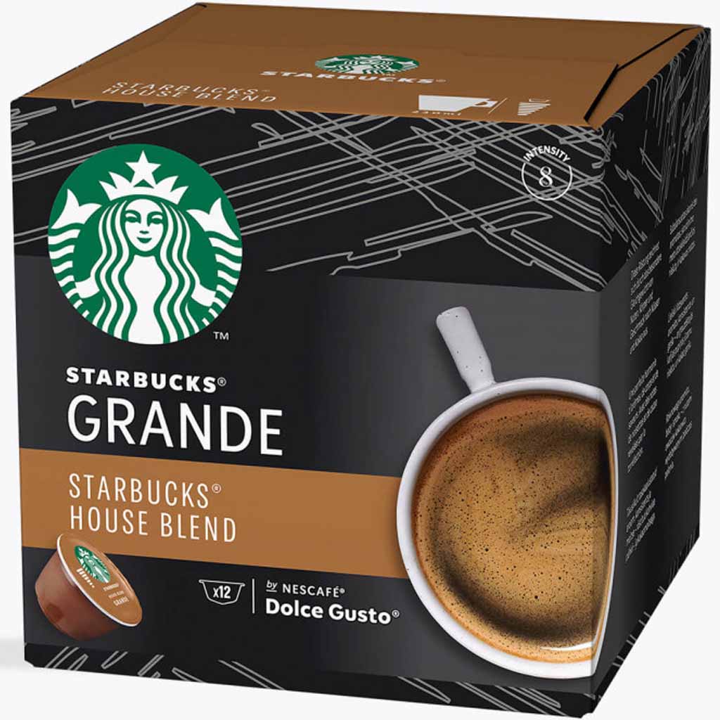 Starbucks Dolce Gusto Grande House Blend 12 Tassen 102g MHD:30.6.25