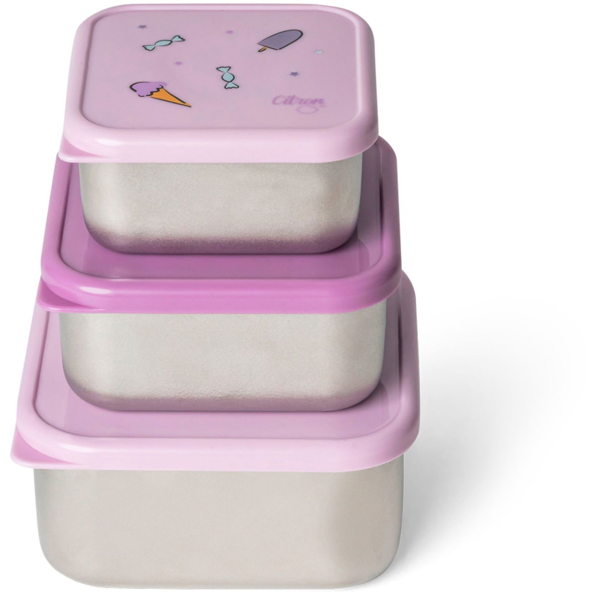 CitronCitron   Edelstahl Lunchbox stapelbar Unicorn