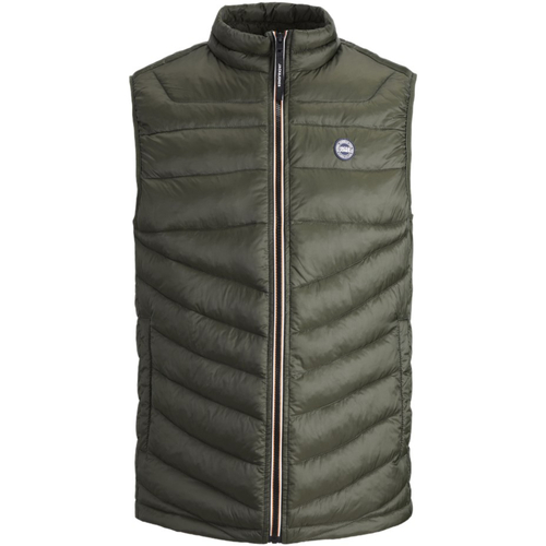 Jack & Jones - 12211790 JJEHERO BODYWARMER COLLAR NOOS ROSIN CONTRAST ZIP Verde