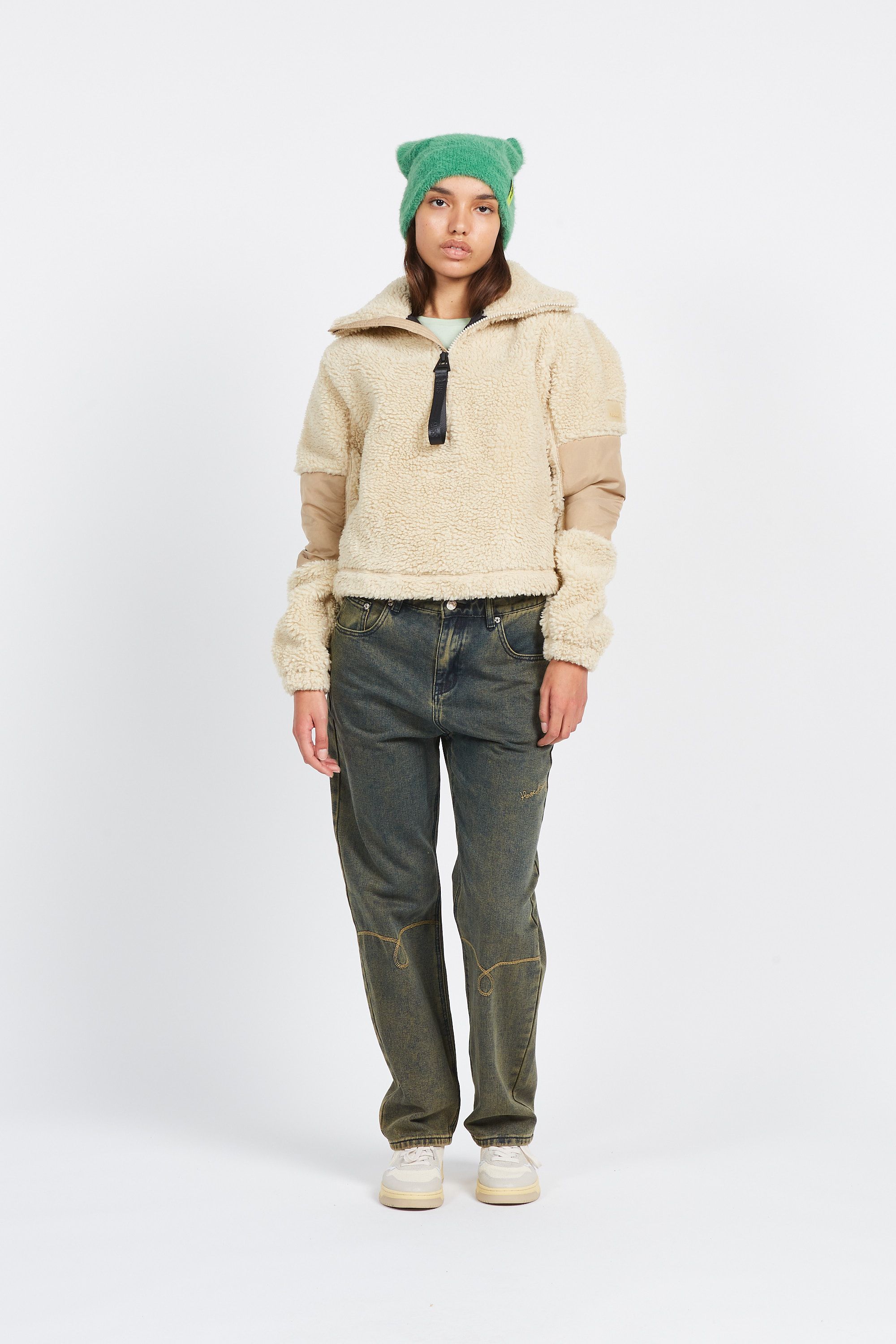 RAINS Polaire SWEA 18460 W KOFU FLEE Beige