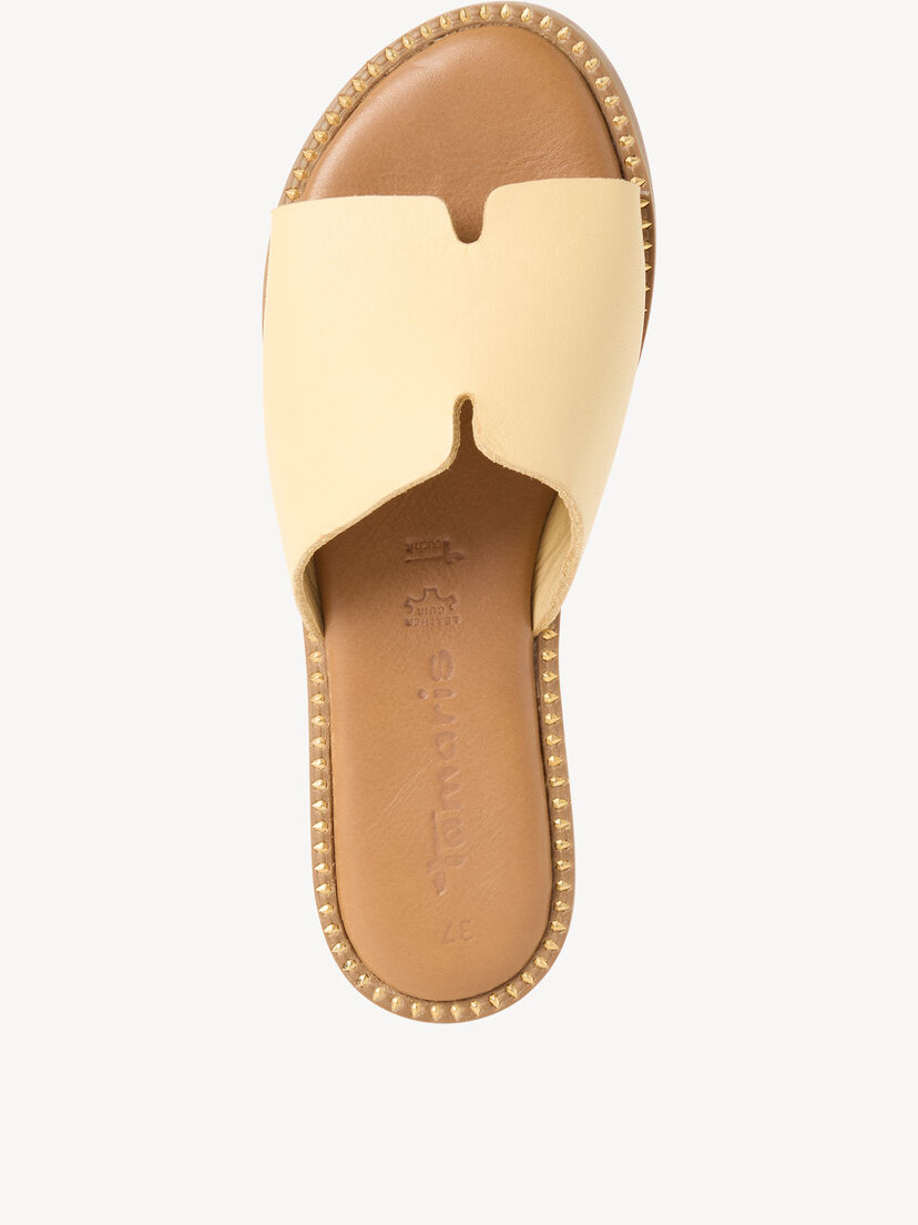 Leren Slipper - geel