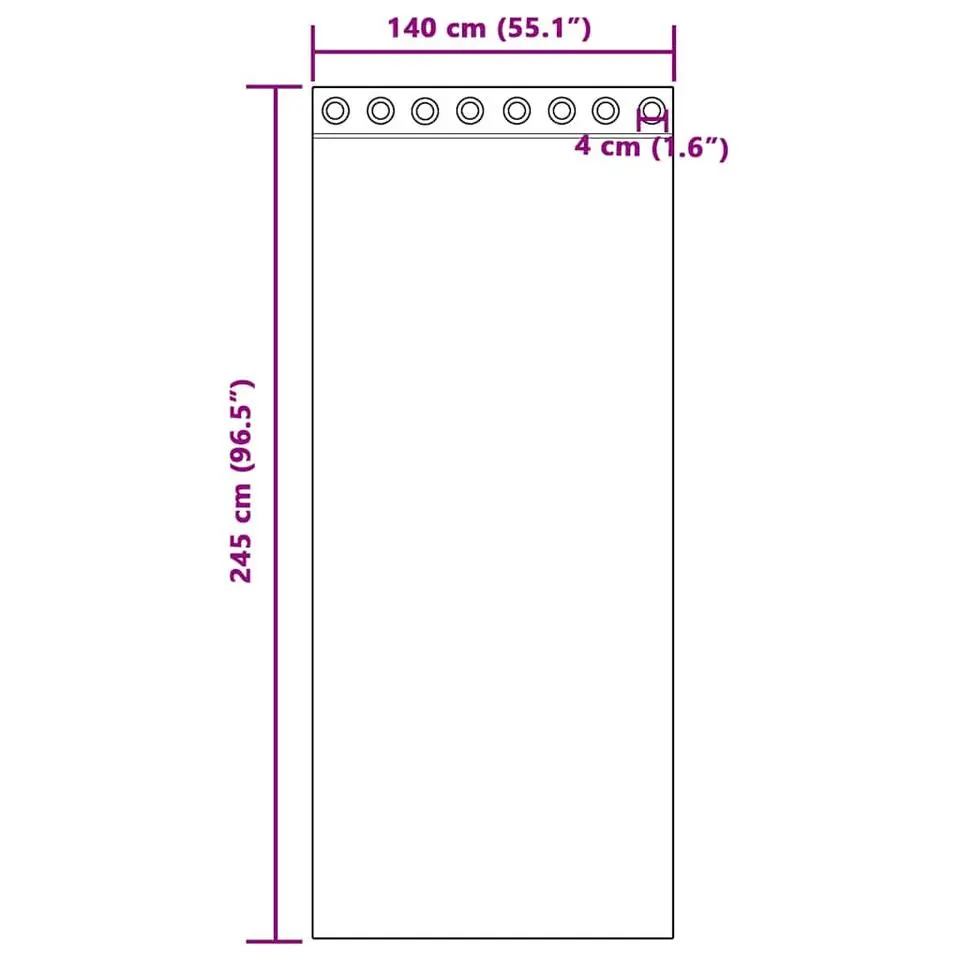 vidaXL Gordijnen van voile met ringen - Zand - 140x245 cm - Stof - 2 Stuks