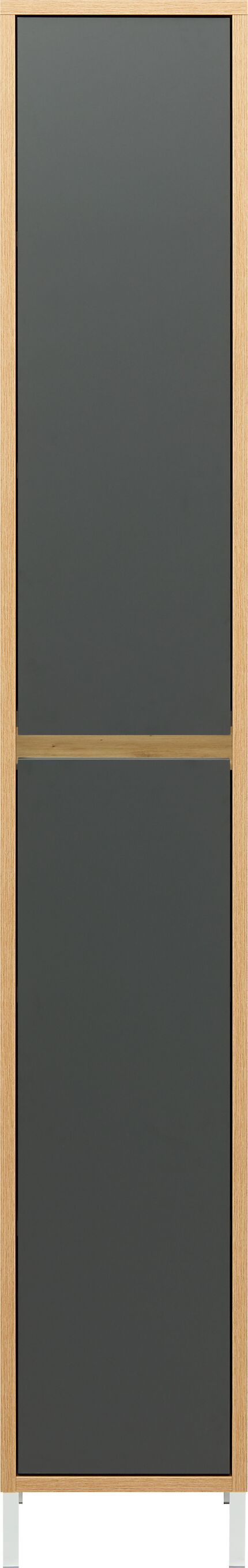 SIERRA Hochschrank - Eiche/Anthrazit / B: 30.0 cm x T: 35.0 cm x H: 190.0 cm