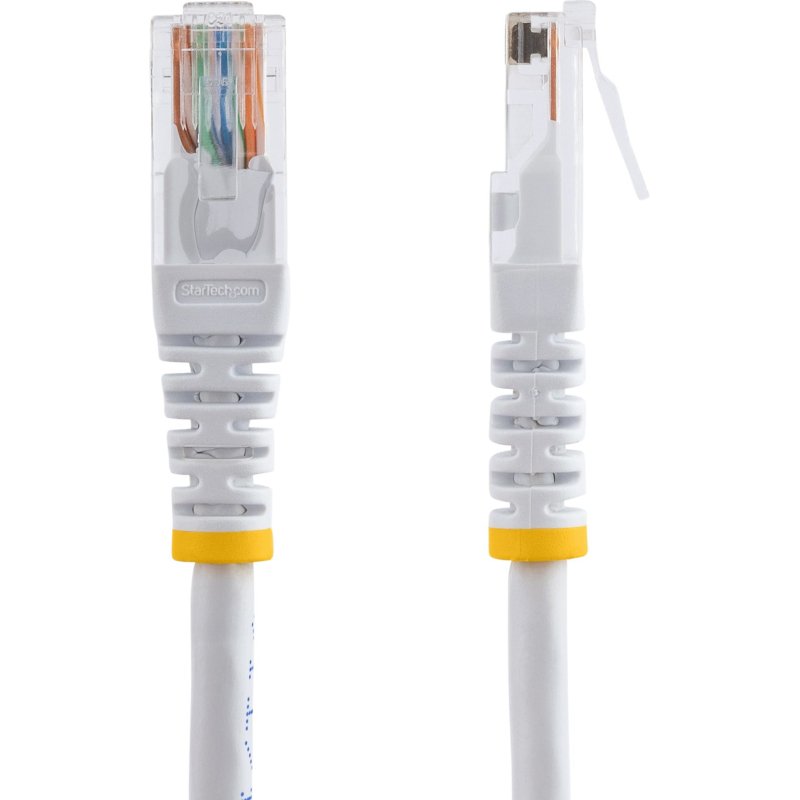 StarTech.com Câble patch UTP Cat5e de 15 m avec RJ45 moulé blanc - Cordon de connexion de 15 m