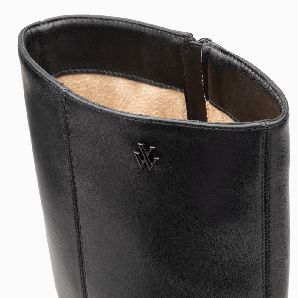Bottes-Bottes Rita noires à talon trapèze