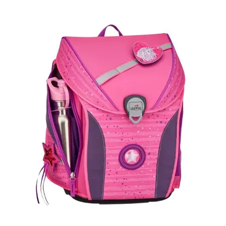 DerDieDas Schulranzen-Set Ergoflex Max Pretty Unicorn, 5-teilig
