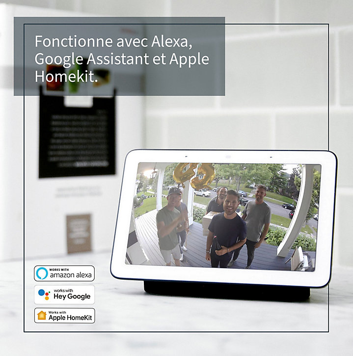 Caméra de vidéosurveillance sans fil Arlo Essential XL Spotlight 1080p blanche