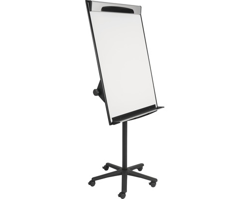 Mobiele flipchart zwart 116x81 cm