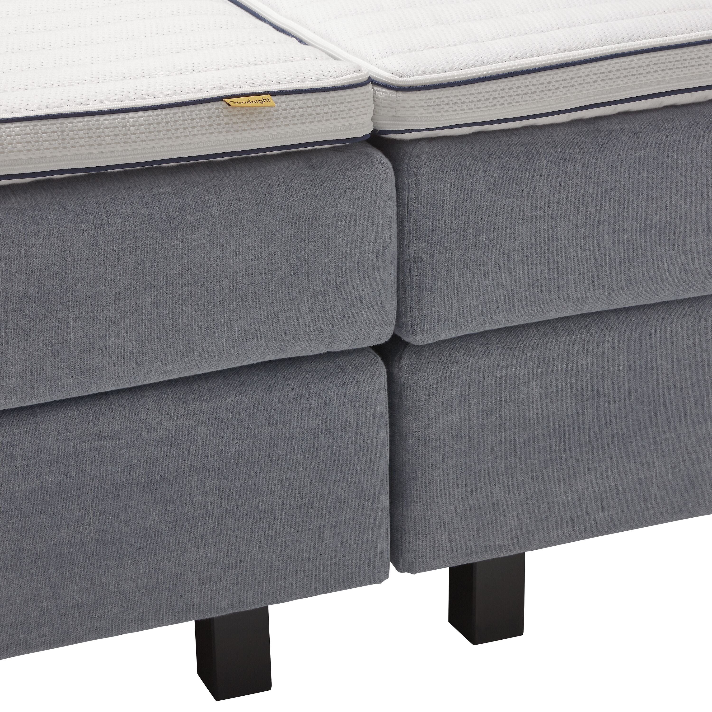 bico GOODNIGHT Boxspringbett - Mittelblau / B: 180.0 cm x T: 200.0 cm