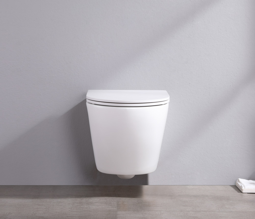 Saniclear Itsie mat witte toiletpot randloos met softclose zitting