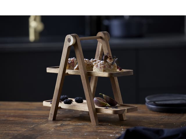 HOLM Serveringsopsats 36 x 18,4 x 30 cm Akacie