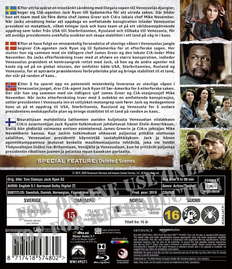 Tom Clancy's Jack Ryan - Sæson 2 - Blu-Ray