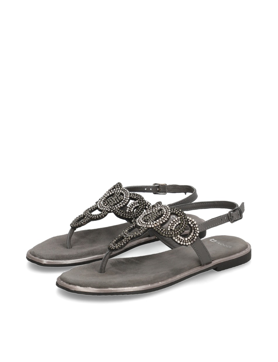 Veloursleder Sandale