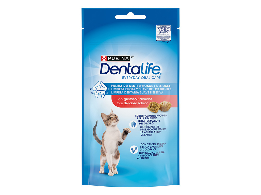 SNACKS PARA GATO DENTALIFE COM SALMÃO 40G