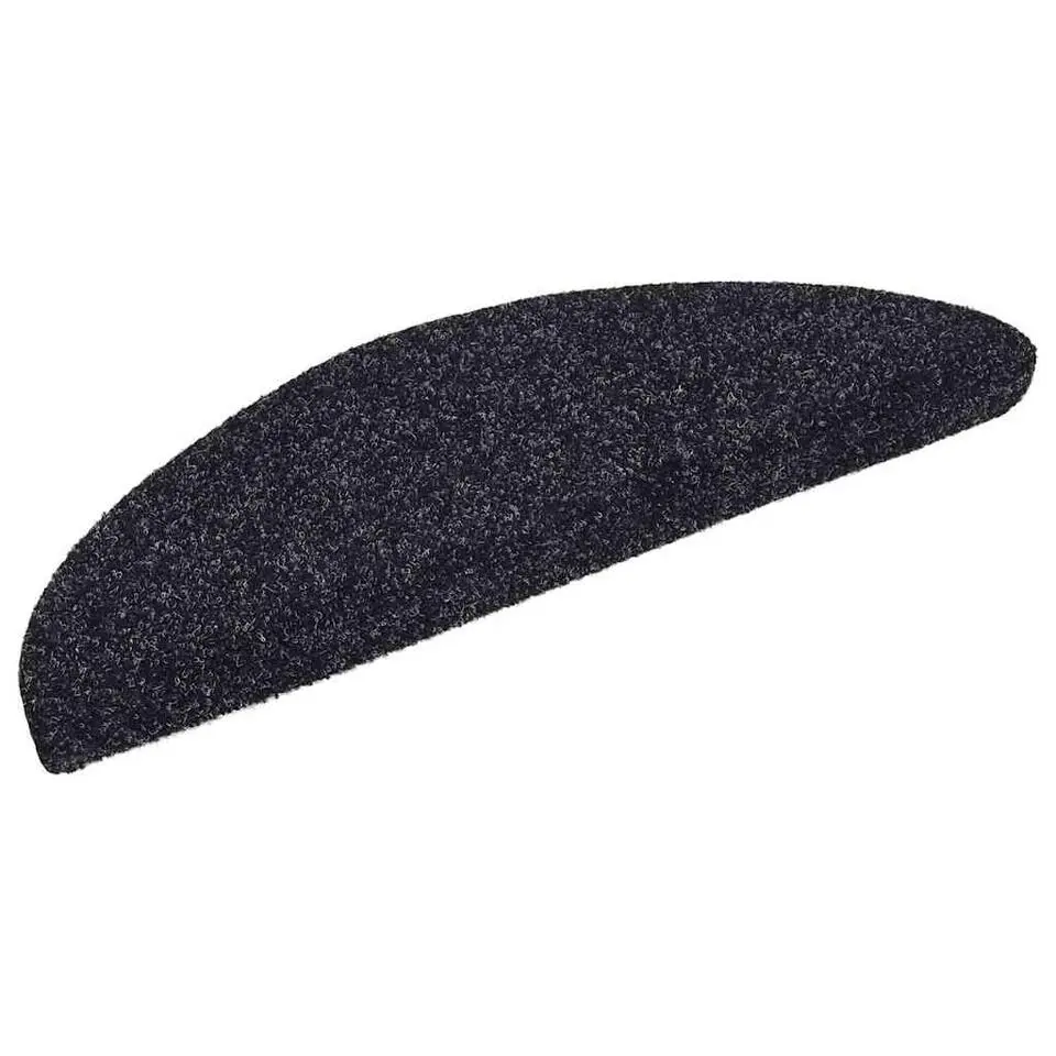 vidaXL - Trapmat - Zwart - Polypropyleen - 56 x 17 x 3 cm - 5 stuks
