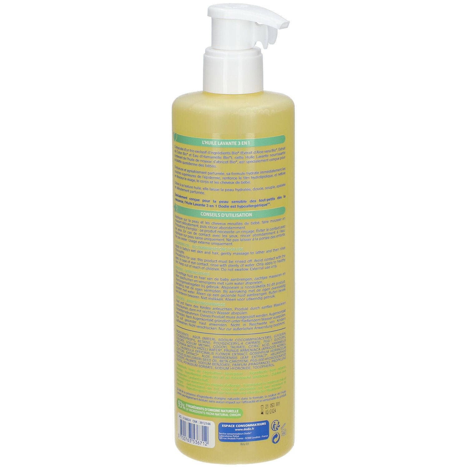 dodie® Waschöl 3in1