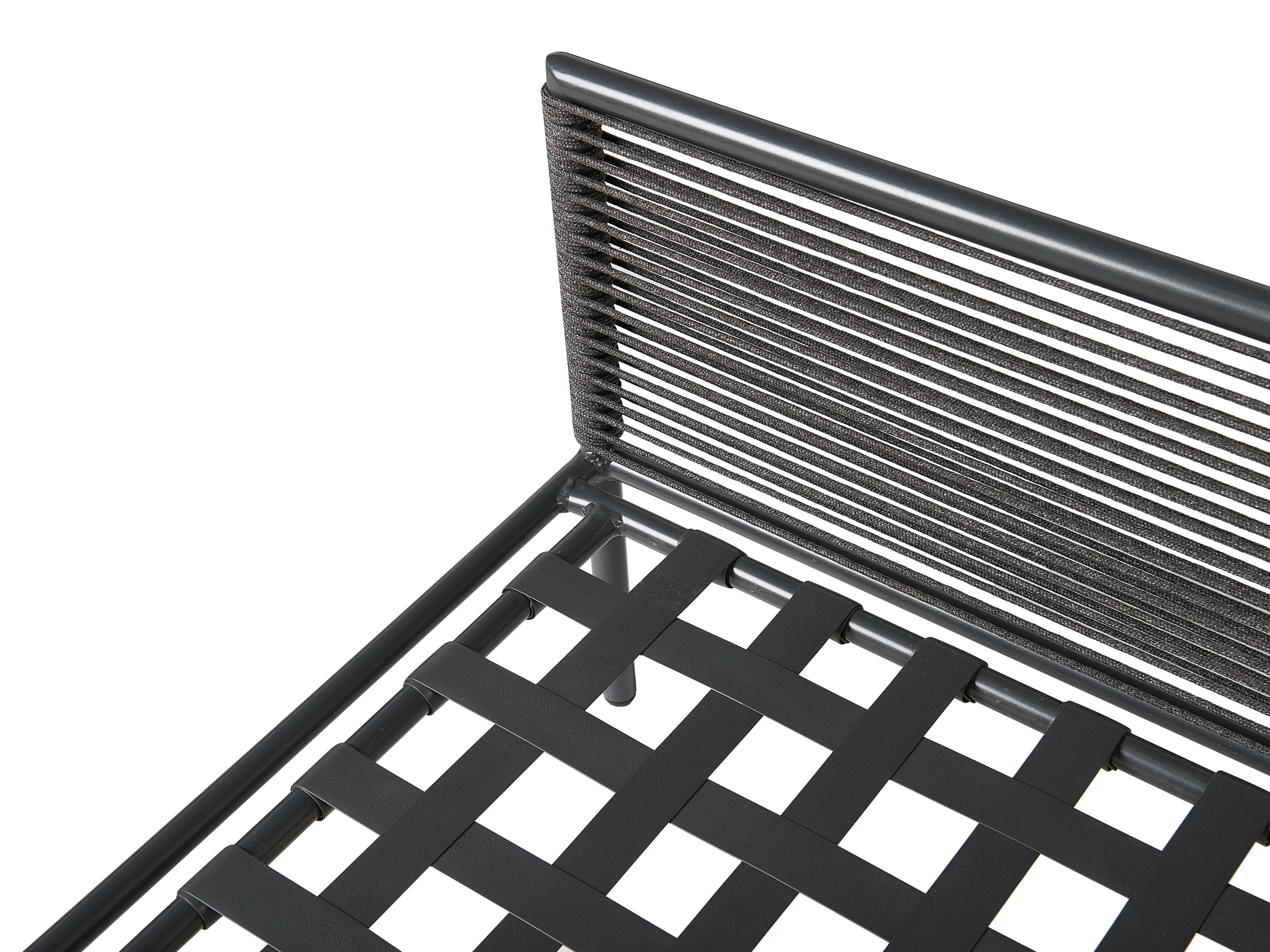 Tuin hoekloungeset met tafel 6-zits FORANO Metaal Grijs