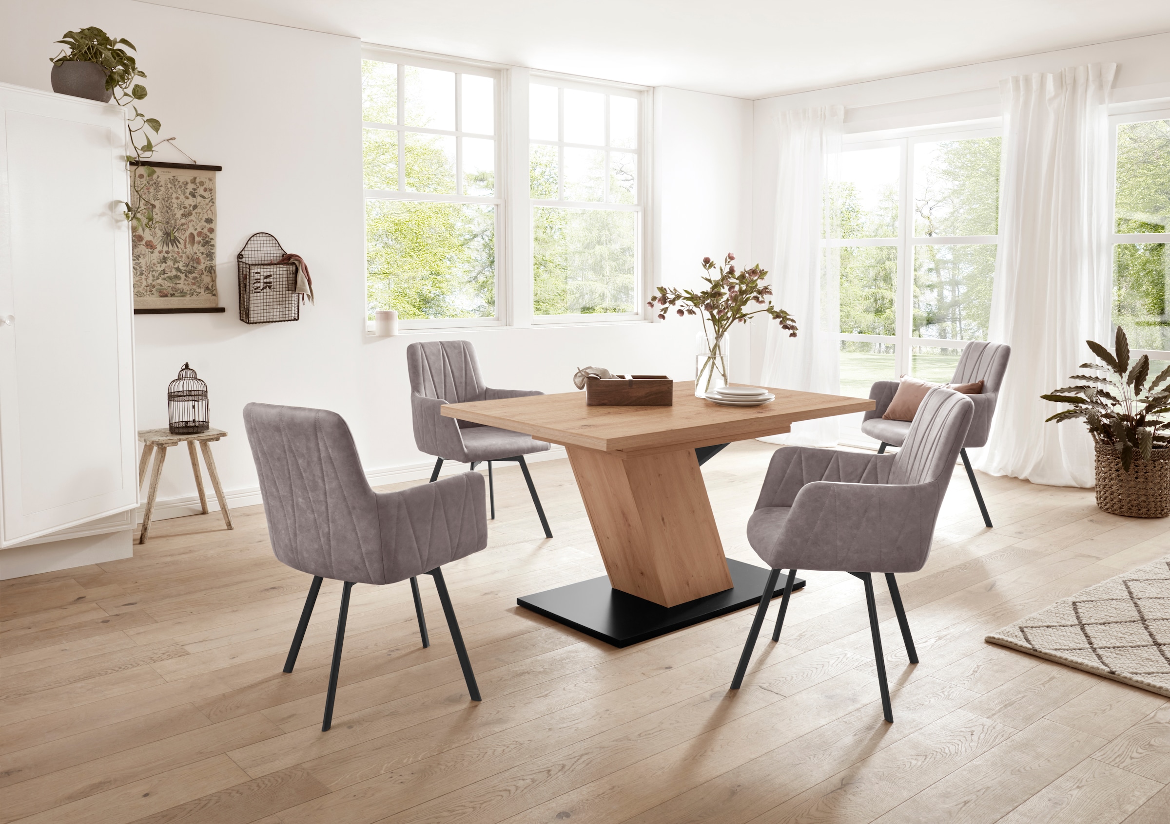 HELA Säulen-Esstisch »Gesa« ausziehbar 140-180 cm