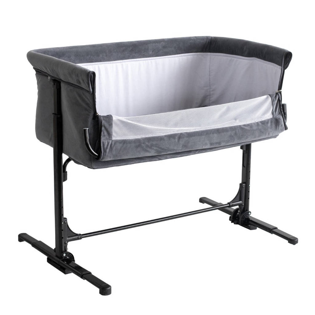 Co-Sleeper Velvet Antraciet