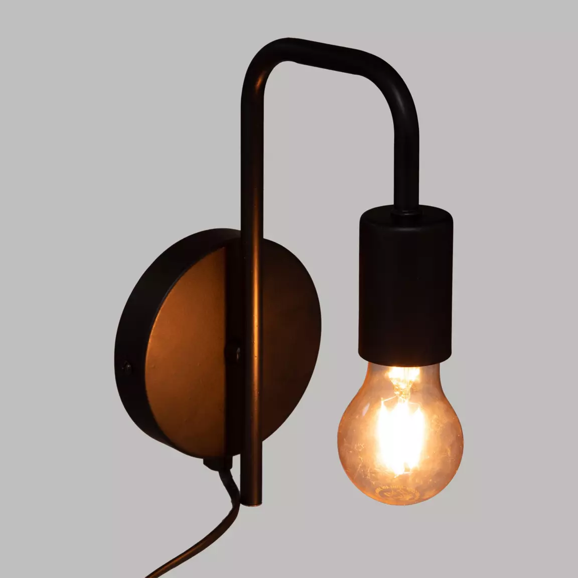 Applique murale métal (H25 cm) Keli Noir