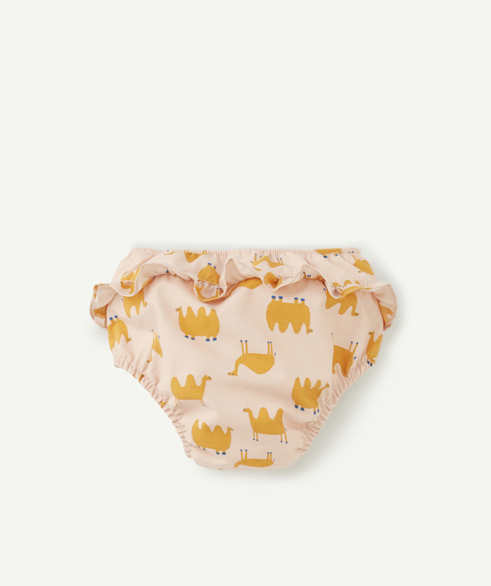 LASSIGMAILLOT DE BAIN COUCHE RÉUTILISABLE BÉBÉ FILLE ROSE AVEC IMPRIMÉ ANIMAUX