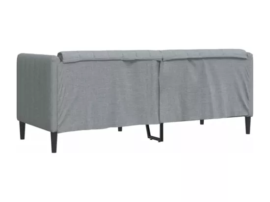 Canapé à 2 places gris clair tissu