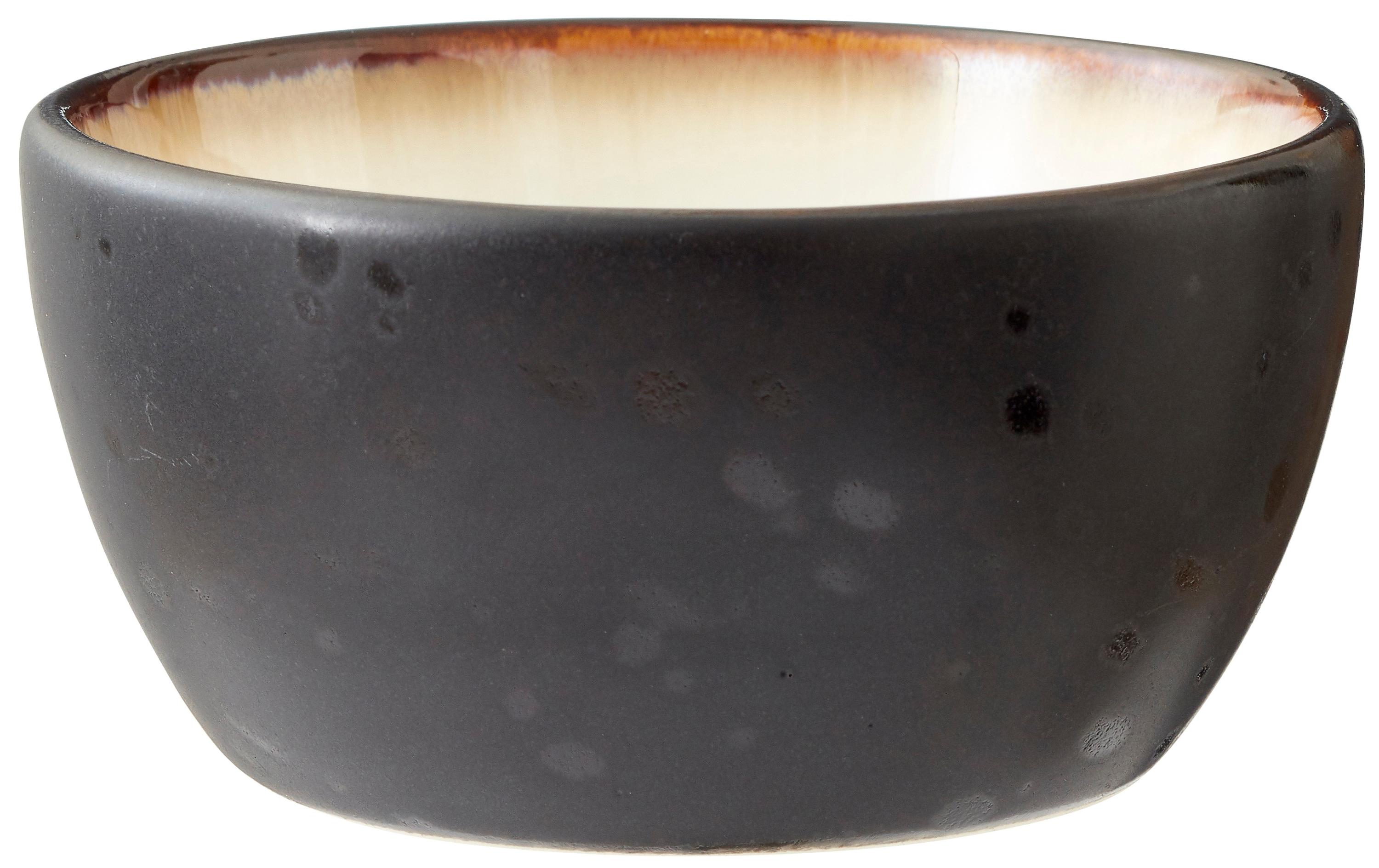 Müslischale 4 Stück, 10 cm, Schwarz/MehrfarbigSchalenset aus Steingut