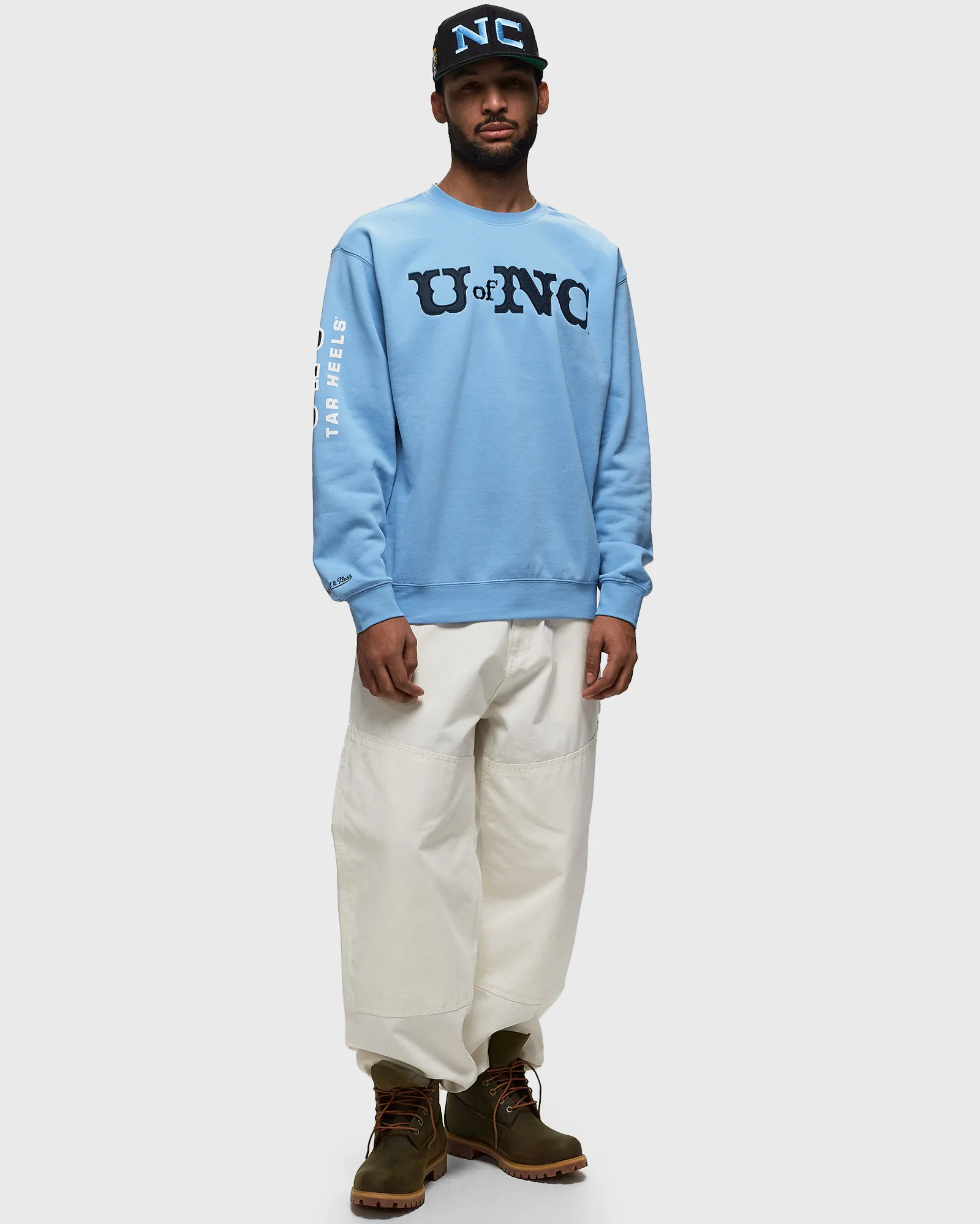 Mitchell & Ness NCAA THERE AND BACK FLEECE CREW NORTH CAROLINA