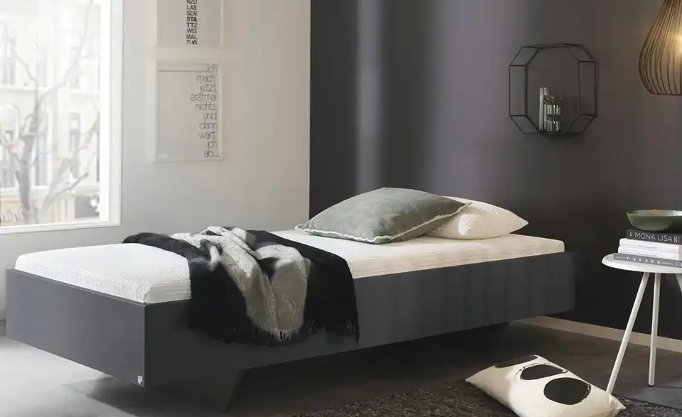 Futonbett Phoenix Grau 90 cm