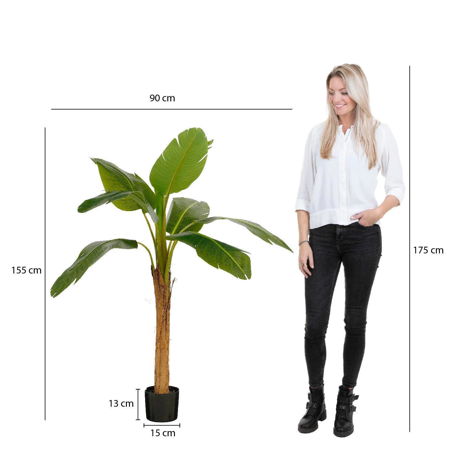 Mica Decorations kunstplant Bananen boom