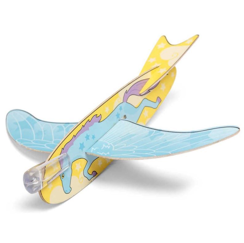 Avion à construire licorne Mercredi et Patati