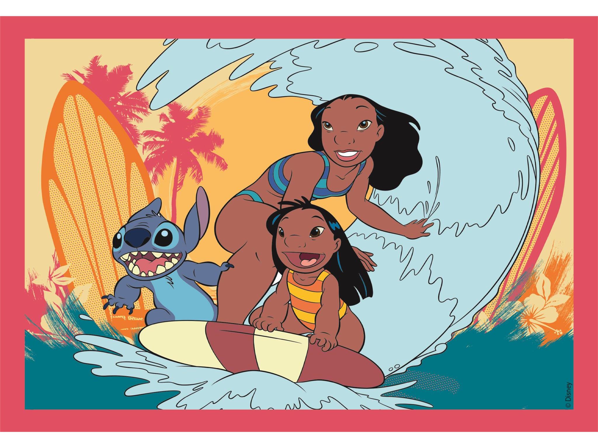 PUZZLE CLEMENTONI DISNEY STITCH 4 EM 1