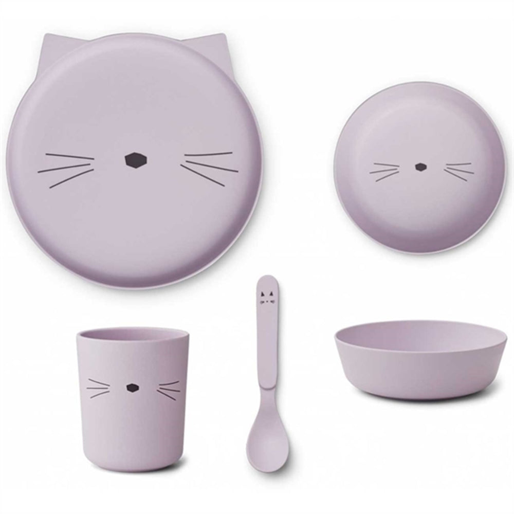 Brody Junior Sæt Cat Light Lavender - LieWood