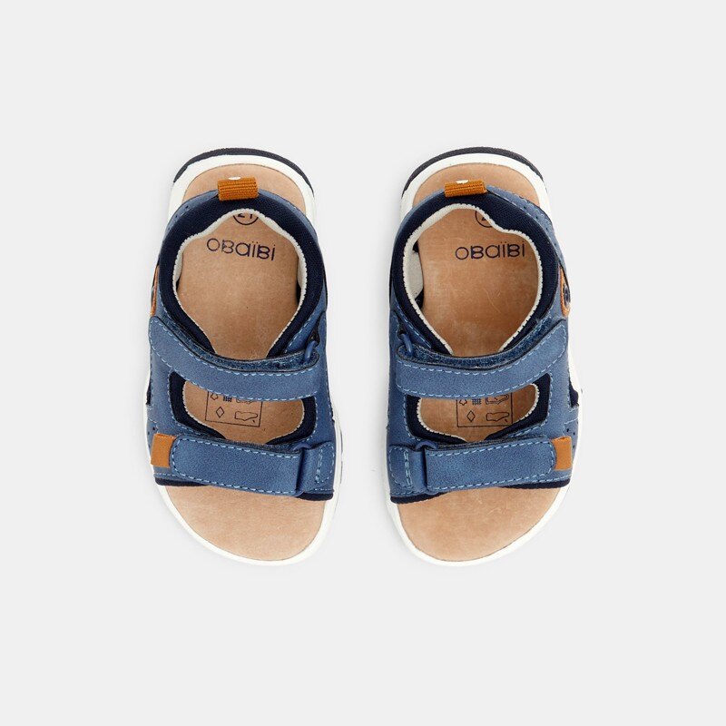 Sandale treck à scratch bleues bébé garçon Bleu