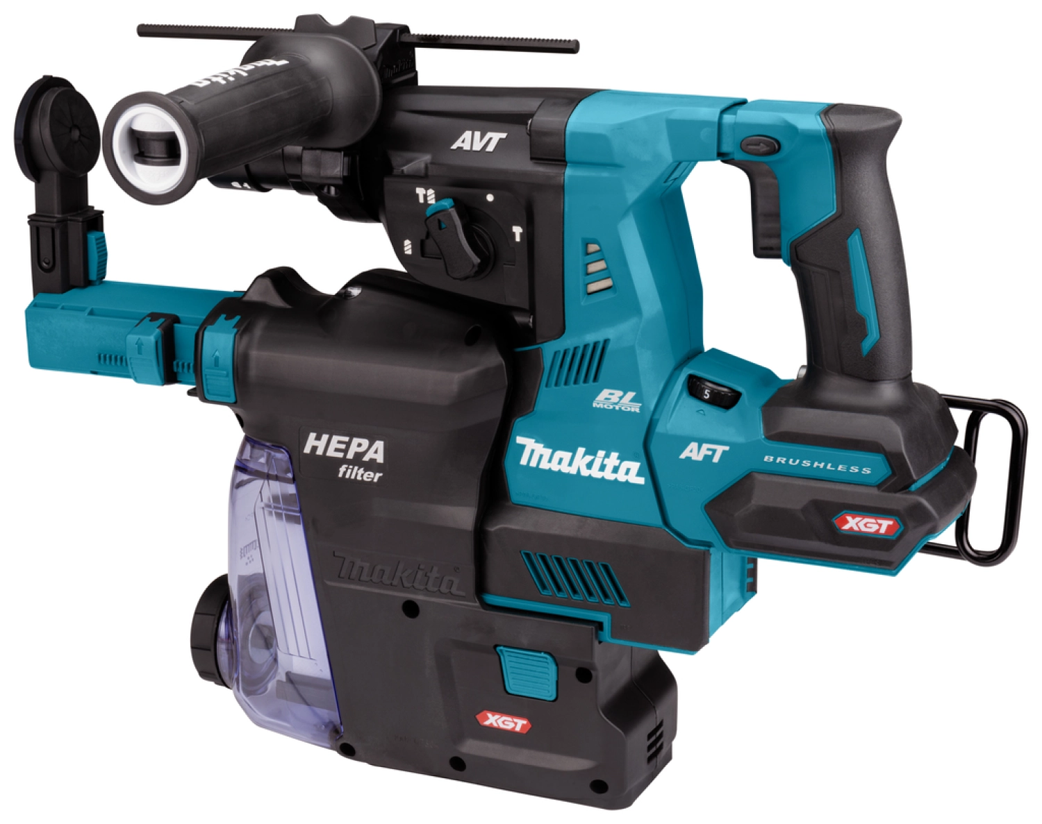 Makita HR002GZ05 XGT 40V Max Li-Ion accu SDS-Plus combihamer body incl. stofafzuigsysteem in Mbox - 2,9J - koolborstelloos