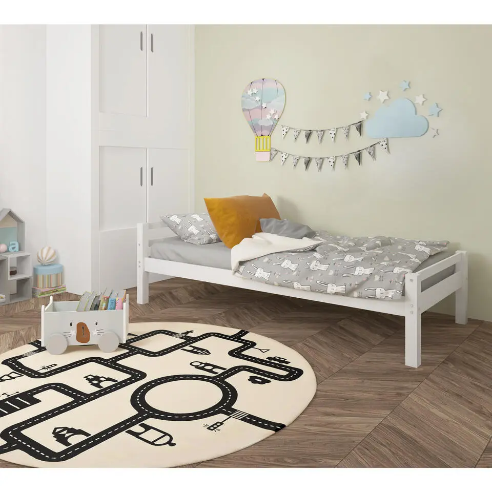 Alpi - Kinderbed 90x200 cm wit grenen