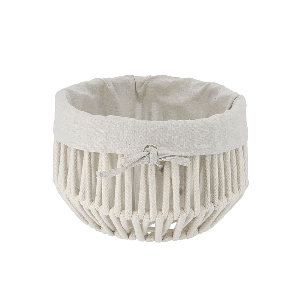 Panier corde blanc 30x20cm