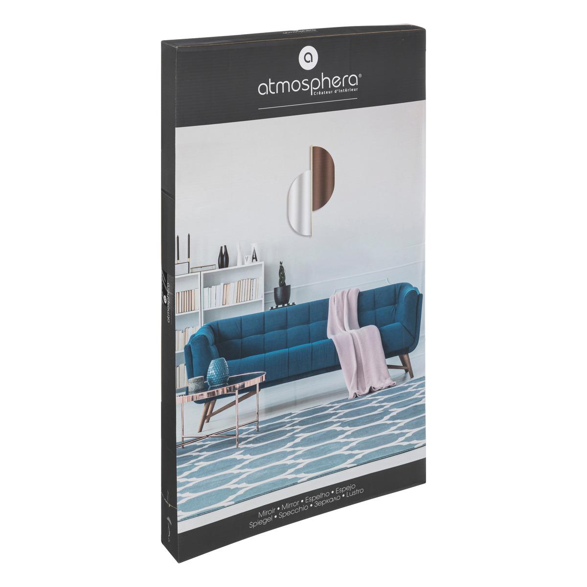MIROIR METAL TEINTE COLINE D.43X72CM