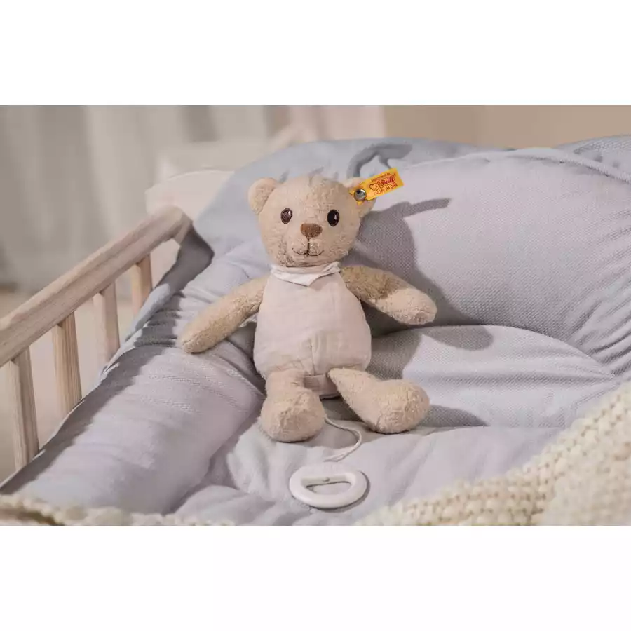 Steiff Teddybär Noah Spieluhr beige, 23 cm GOTS