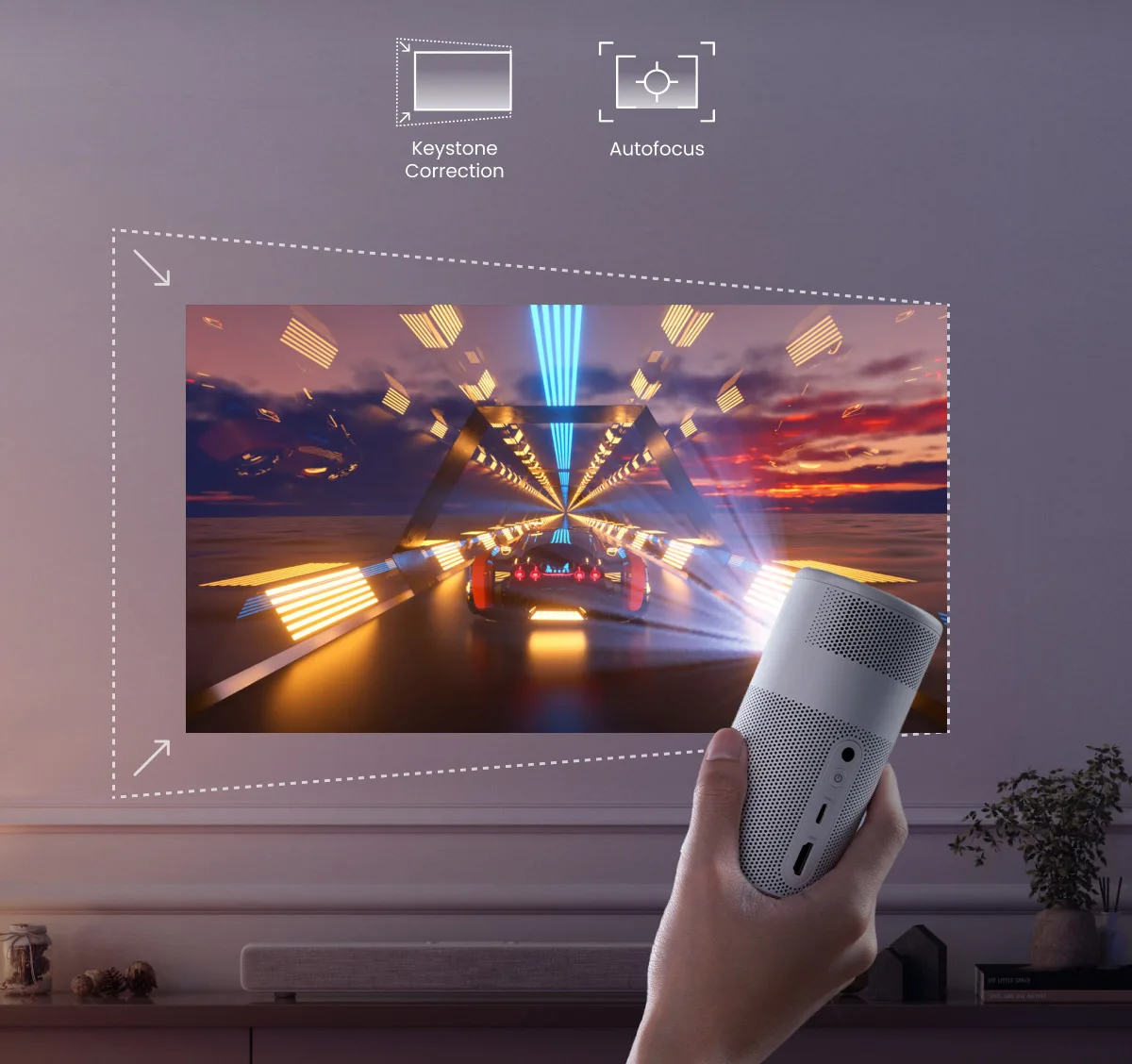 Nebula Capsule Air Blanc Vidéoprojecteurs