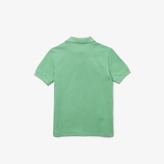Polo enfant Lacoste regular fit en petit piqué uni Polos - Vert - Lacoste - Enfant