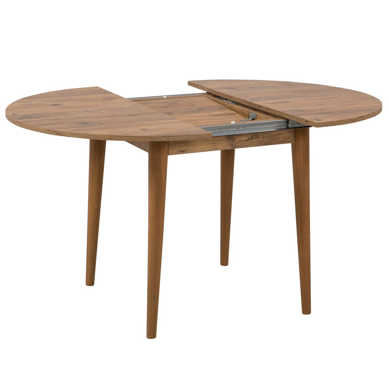 Homitis Tables extensible + 4 Chaises Vina pin/anthracite